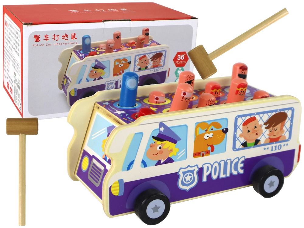 Lean Toys arkádová hra Dodgeball Police Bus