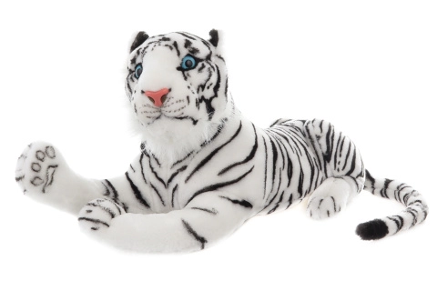 E-shop Plyšový biely tiger 55 cm