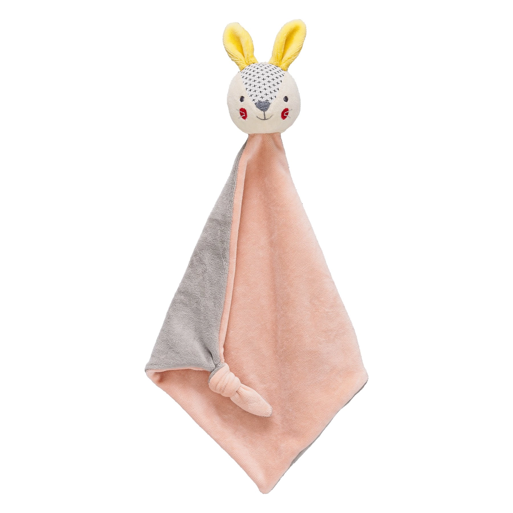 E-shop Petit Collage muchláčik zajačik ružový z organickej bavlny
