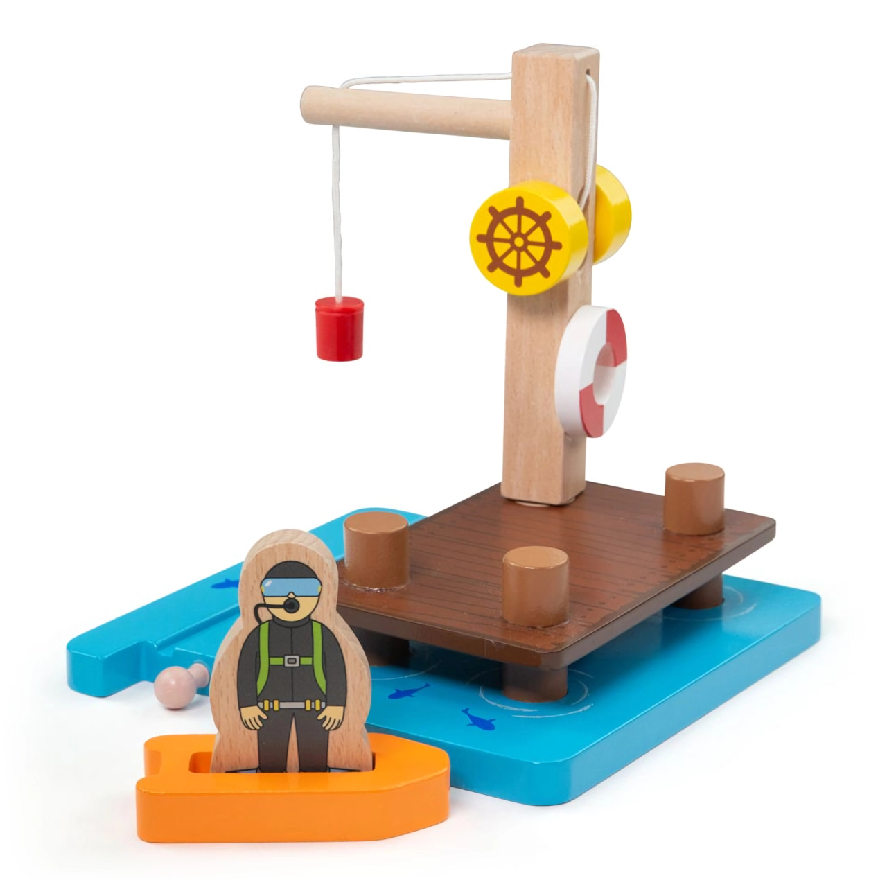 E-shop Bigjigs Rail Žeriav so štrkom Bigjigs Rail