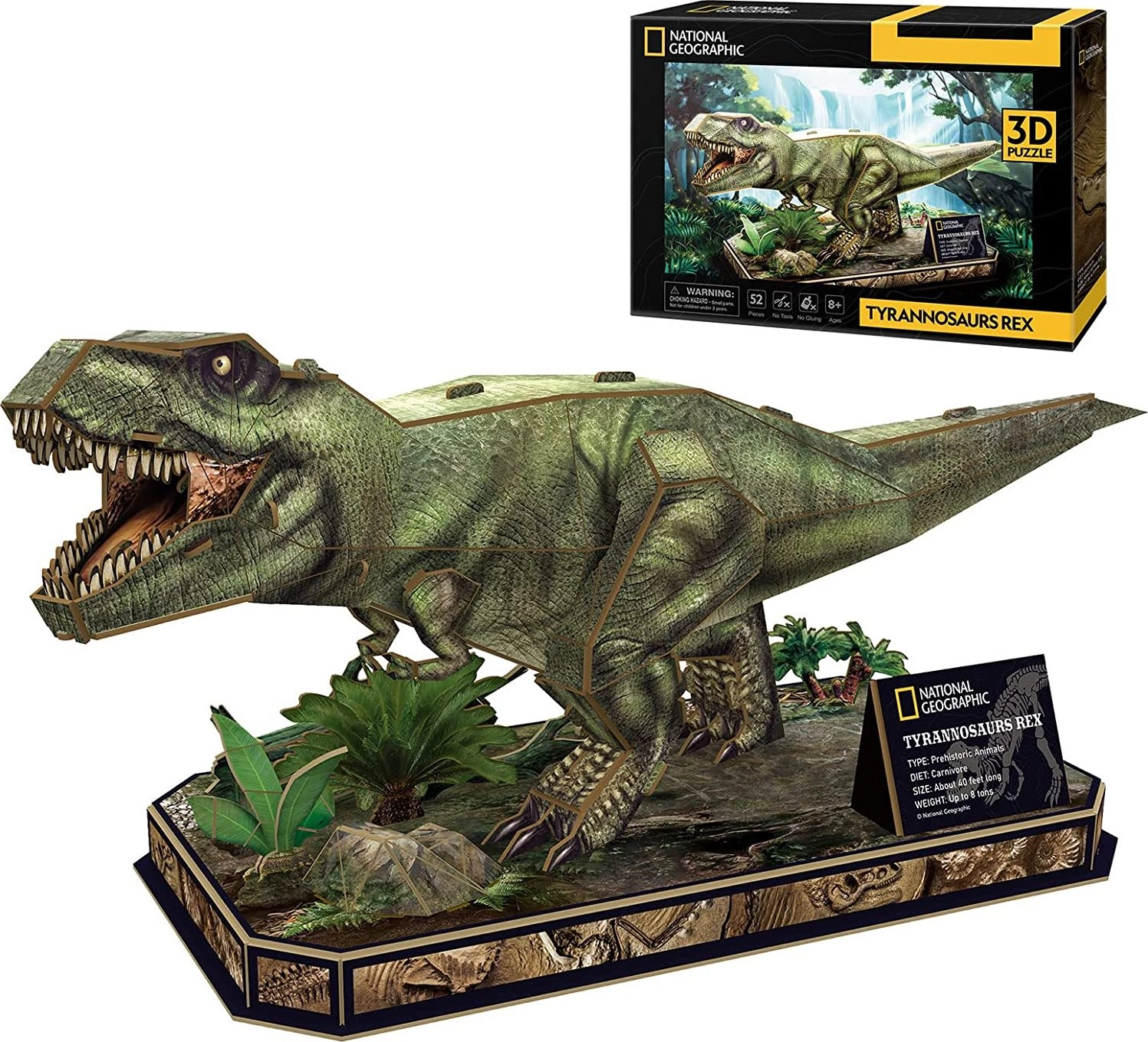 E-shop CubicFun 3D puzzle National Geographic: Tyrannosaurus Rex 52 ks
