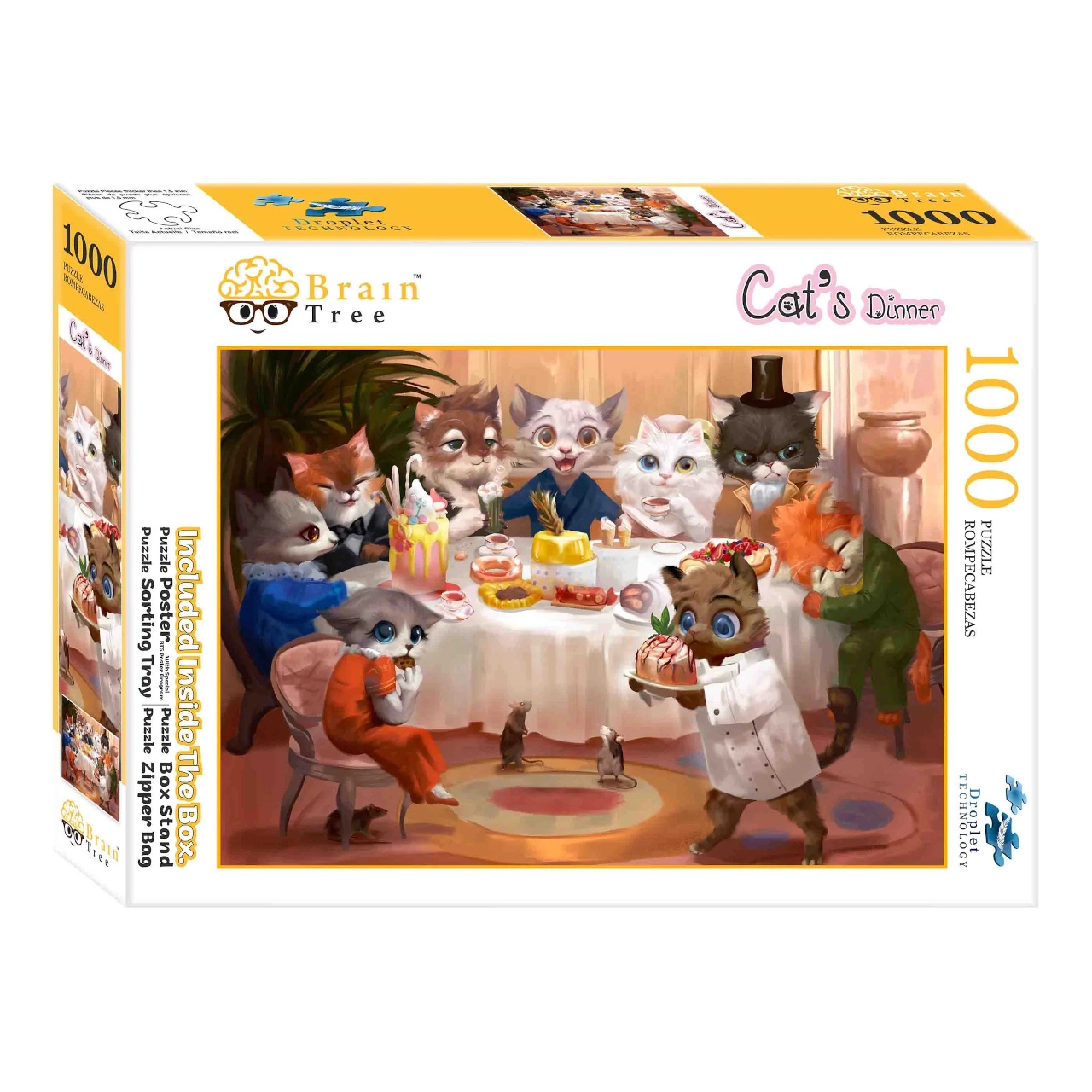 E-shop Puzzle Mačacia večera od Brain Tree, 1000 dielikov