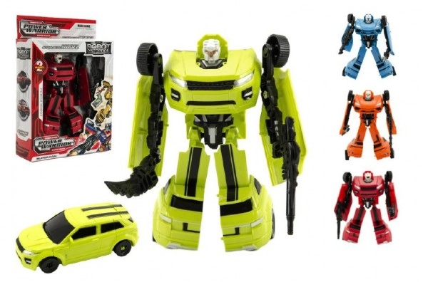 E-shop Teddies Transformer auto/robot plast na kartě