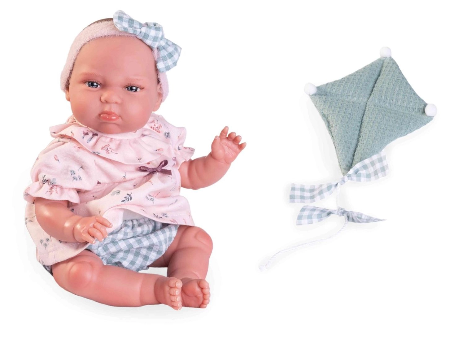 E-shop Antonio Juan 82307 Můj malý REBORN TUFI realistická miminko s měkkým látkovým tělem 33 cm
