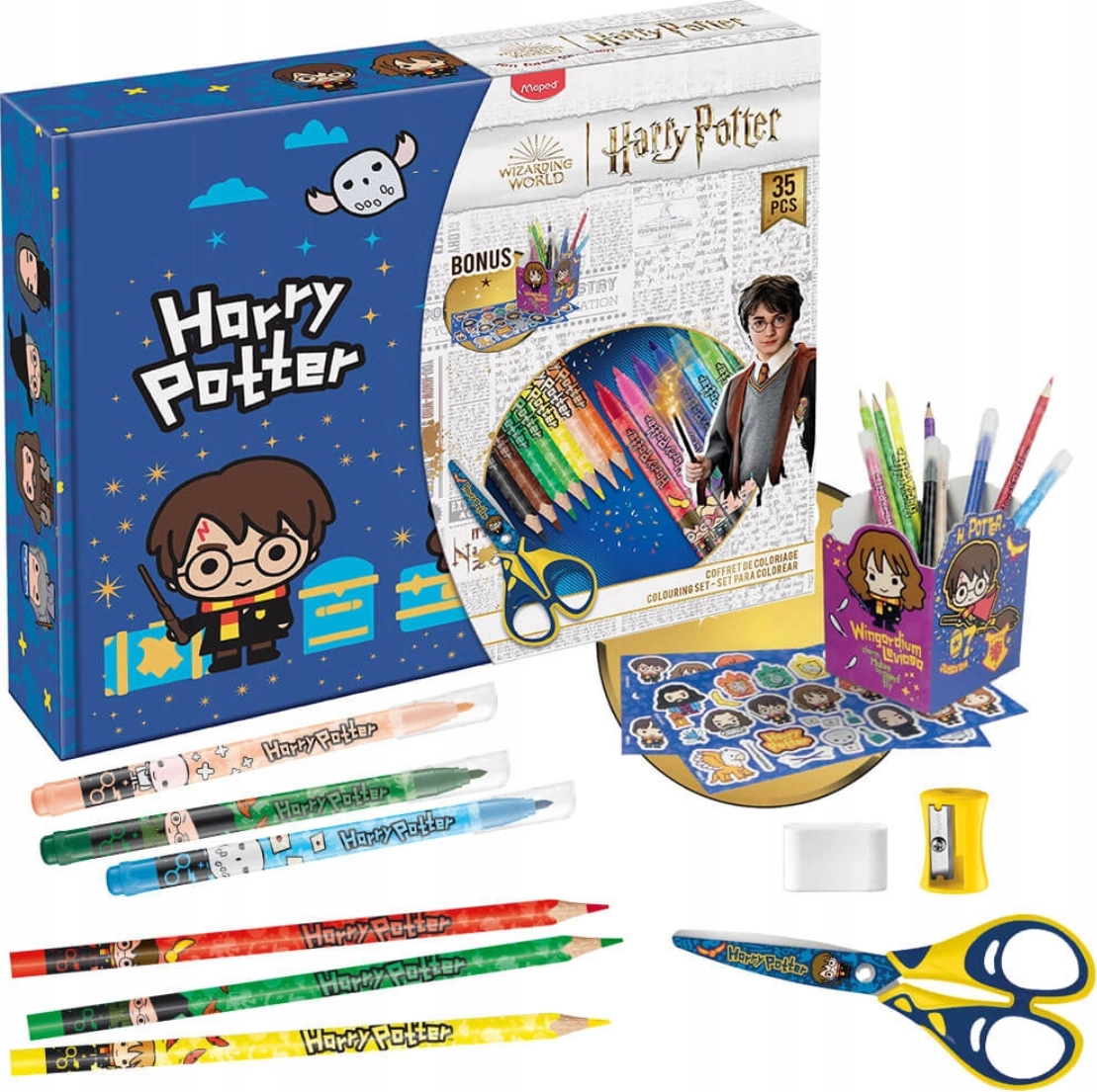 E-shop Maped Súprava na kreslenie 36 ks Harry Potter