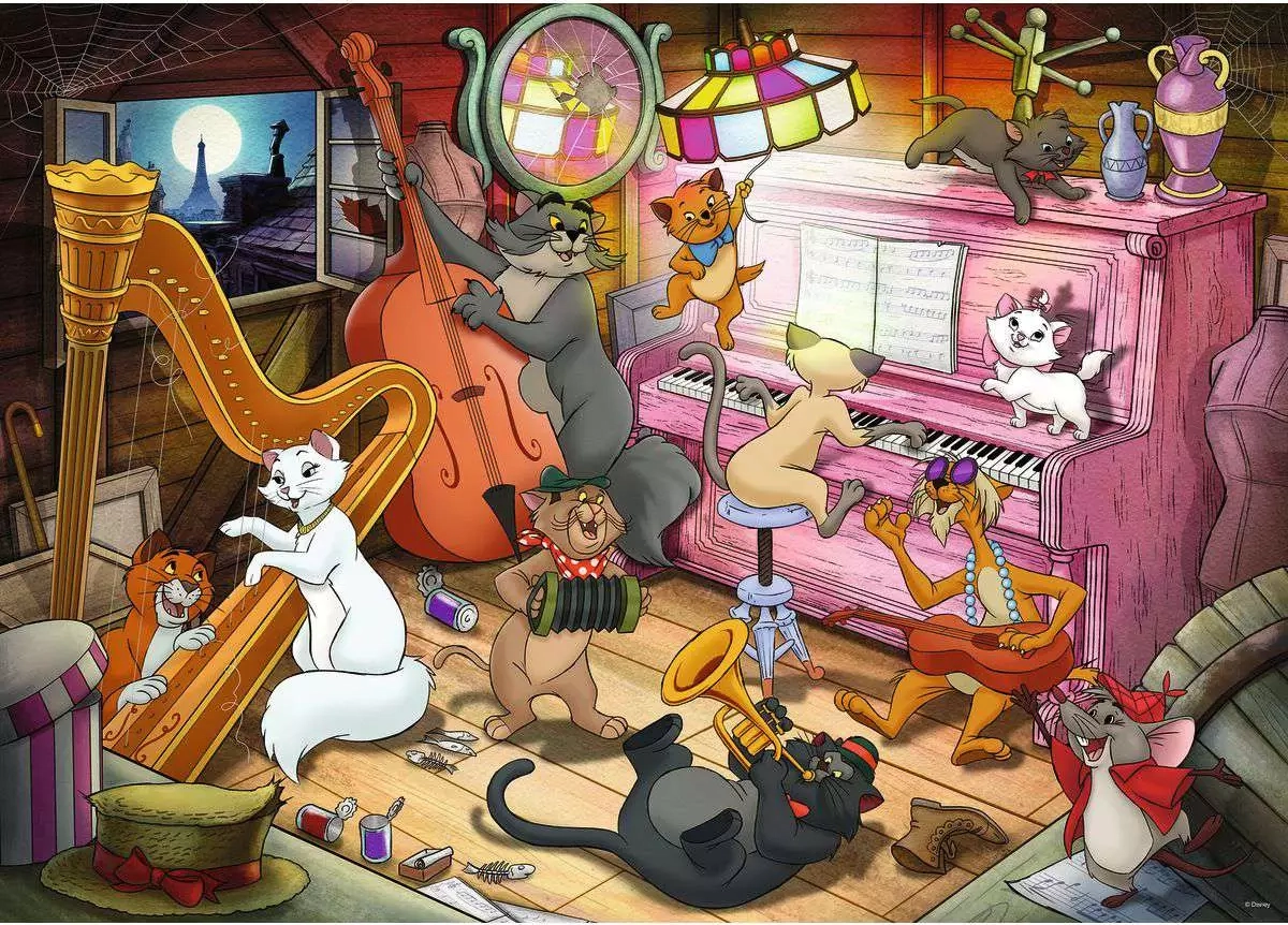 E-shop Ravensburger puzzle Disney Aristomačky 1000 dielikov