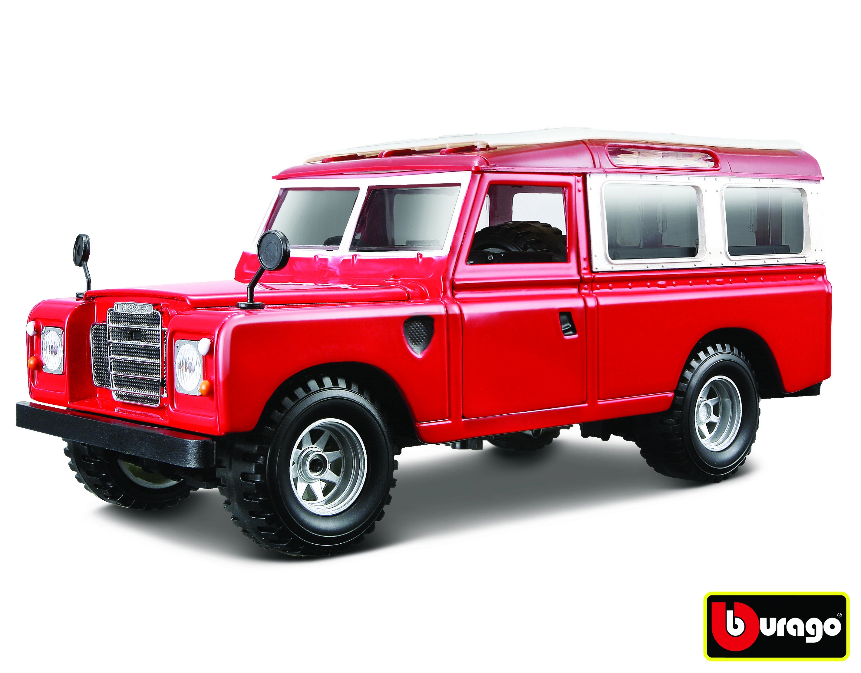 E-shop Bburago Land Rover červená 1:24