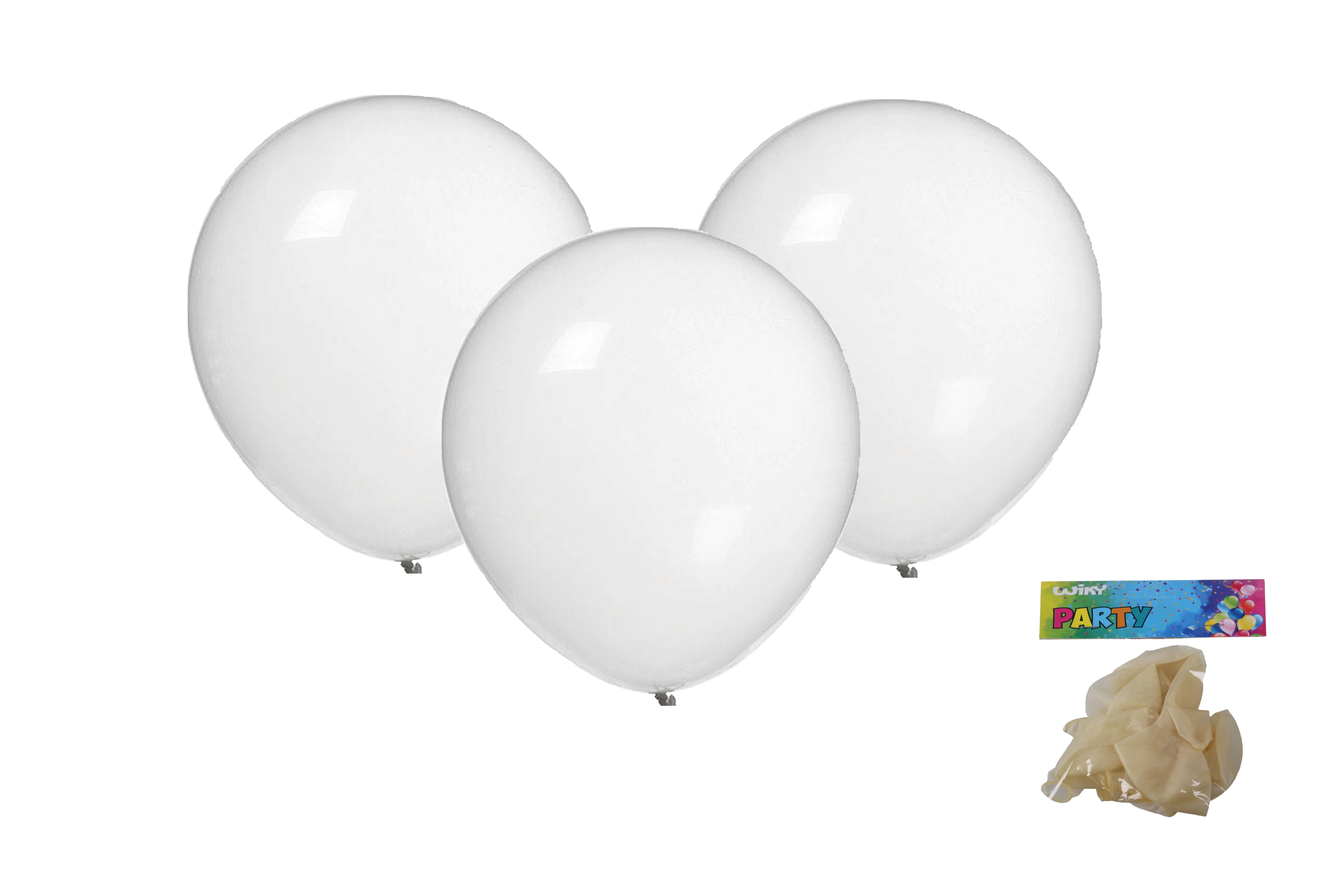 E-shop Wiky Balónik nafukovací 30cm sada transparentný WKW009938