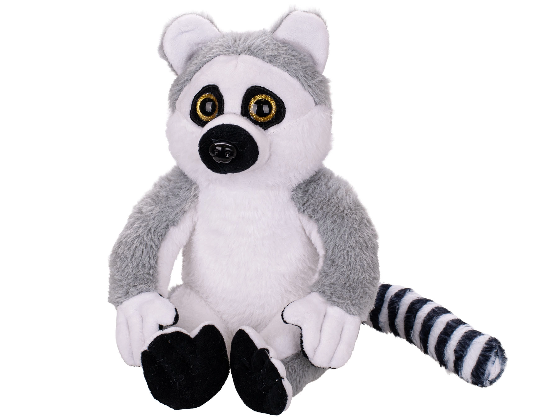 Plyšový lemur 25 cm v sediacej polohe pre bábätká od narodenia