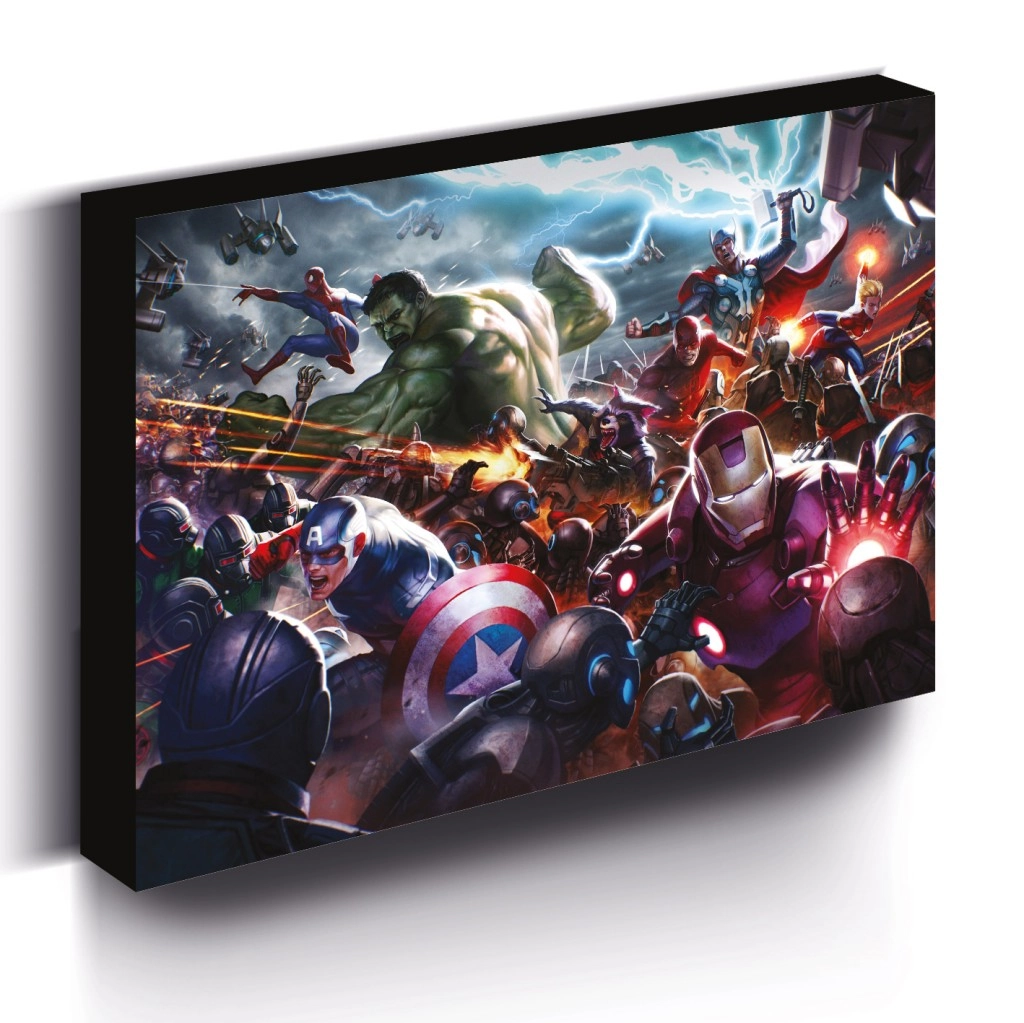 E-shop Obraz LED svietiace 30x40 cm, Marvel