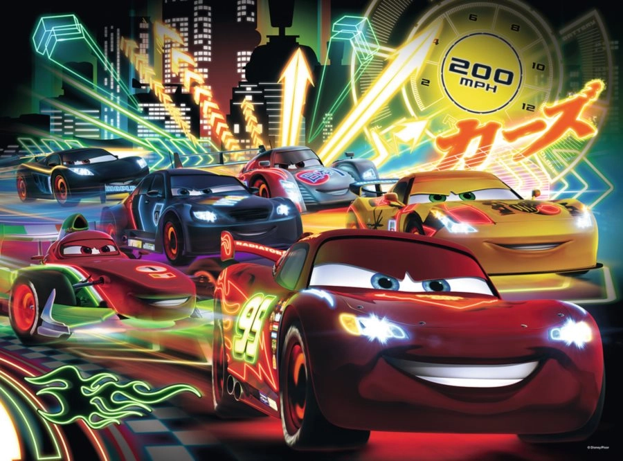 Ravensburger Cars Neon 100 dielov