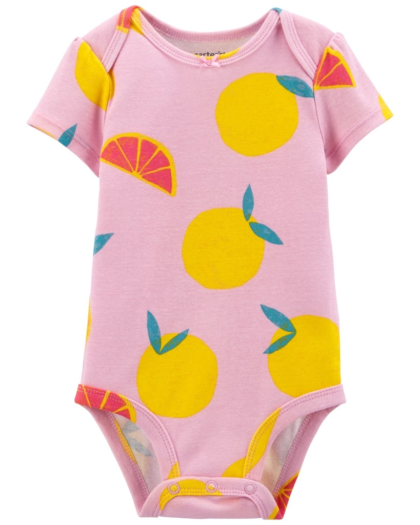E-shop CARTER'S Body krátky rukáv Purple Lemon dievča