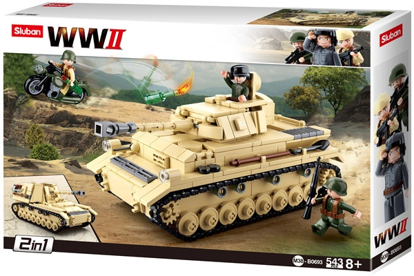 E-shop Sluban B0693 Veľký nemecký tank 2v1