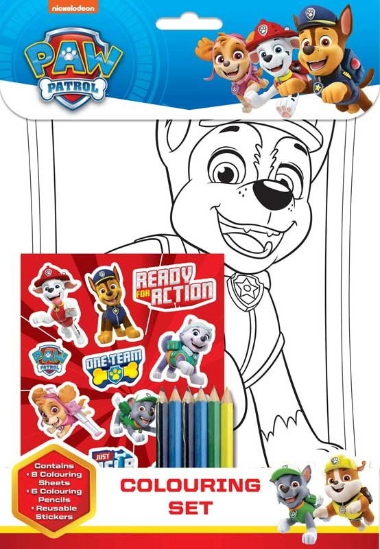 E-shop Crayola Omaľovánky so samolepkami - Paw Patrol