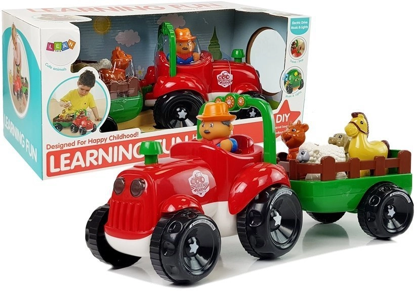 E-shop LEAN TOYS Traktor s prívesom