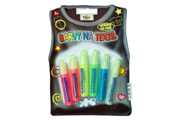 Teddies Farby na textil svietiace v tme