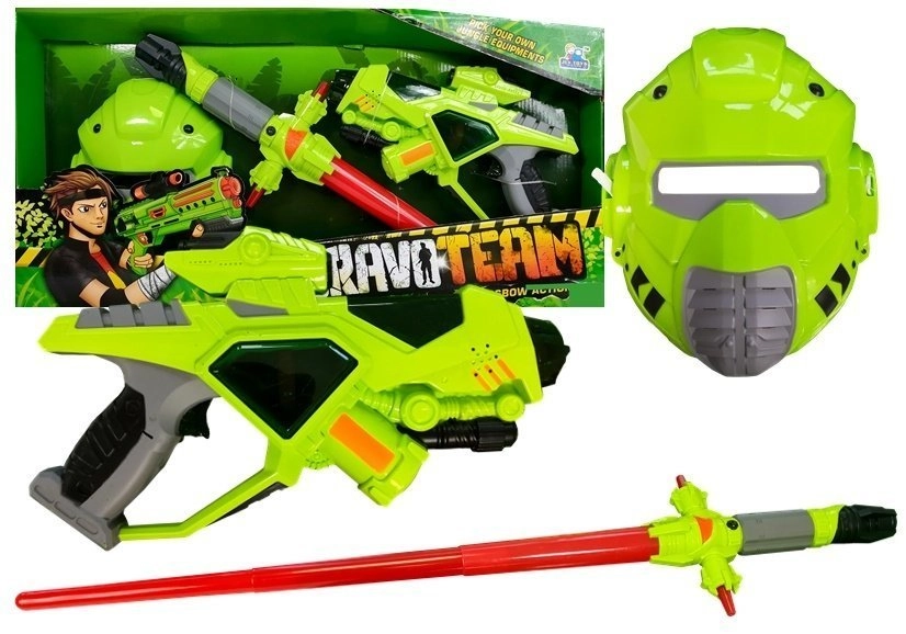 E-shop LEANToys Detská vesmírna laserová pištoľs maskou 4310