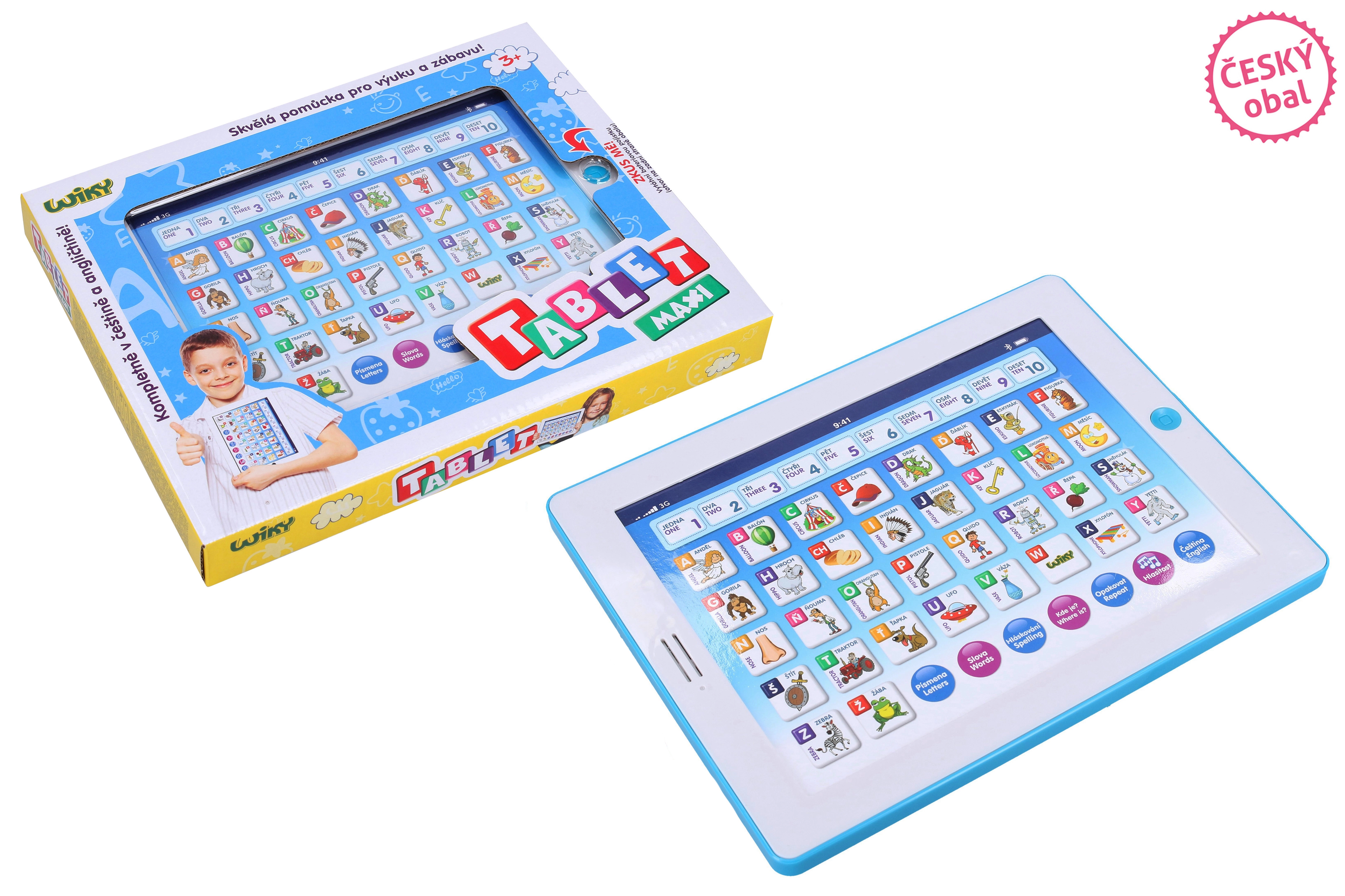 E-shop Wiky Tablet maxi modrý 24x18 cm Slovenský obal
