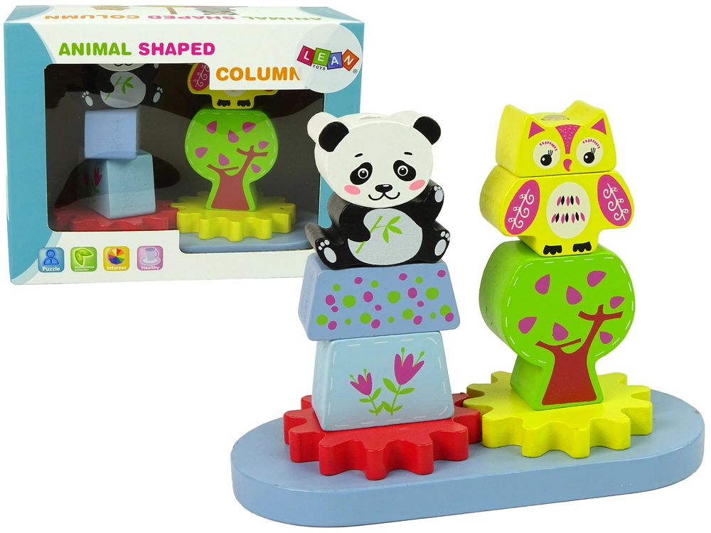 E-shop Lean Toys farebný triedič Panda a Sova