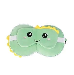 Cestovný vankúš s maskou Dino