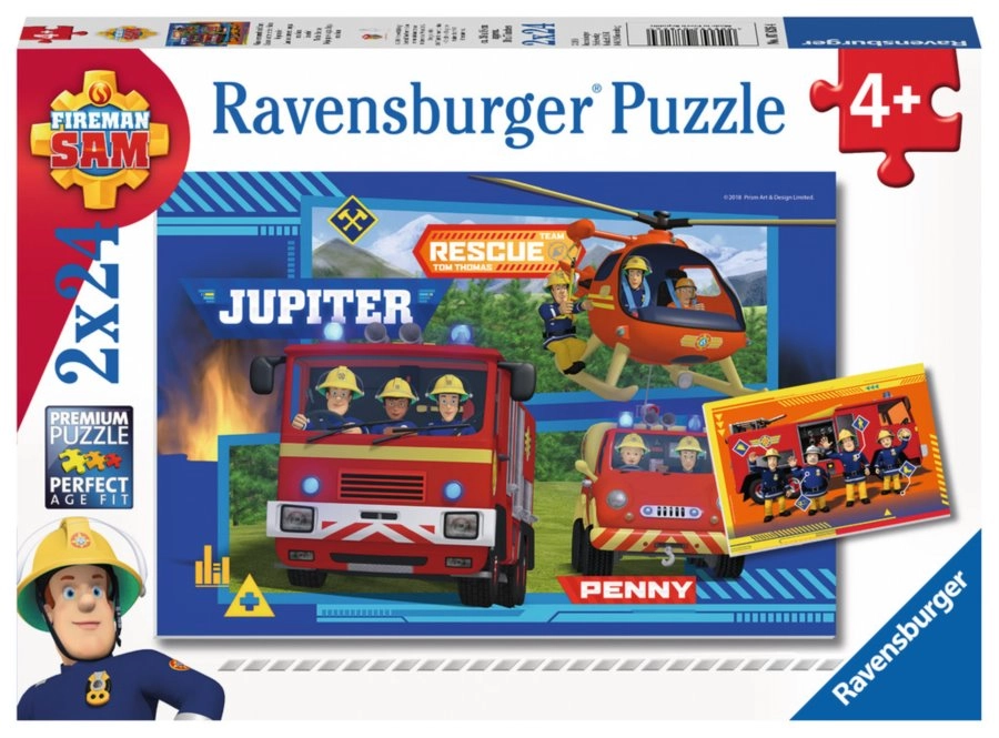 E-shop Ravensburger Požárník Sam Výjezd 2 x 24 dielov
