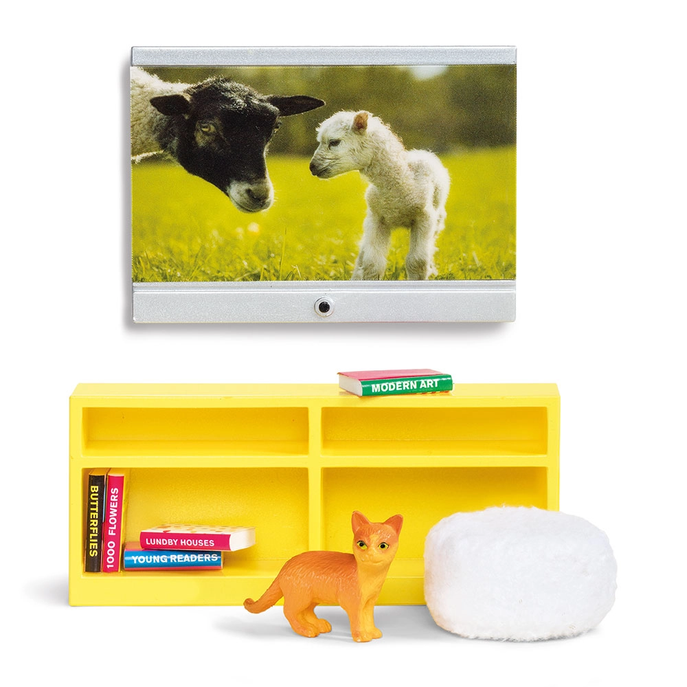 Lundby sada nábytku k televízoru do domčeka pre bábiky