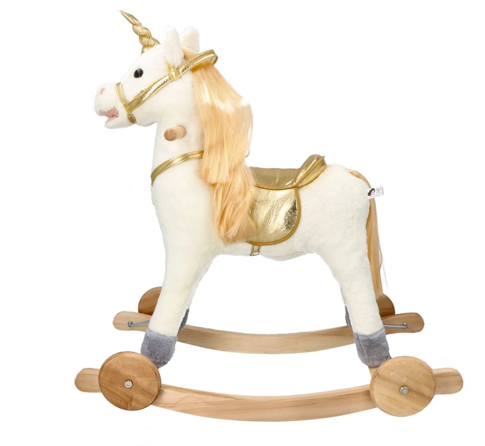 E-shop Adam Toys Hojdací Jednorožec S Kolieskami