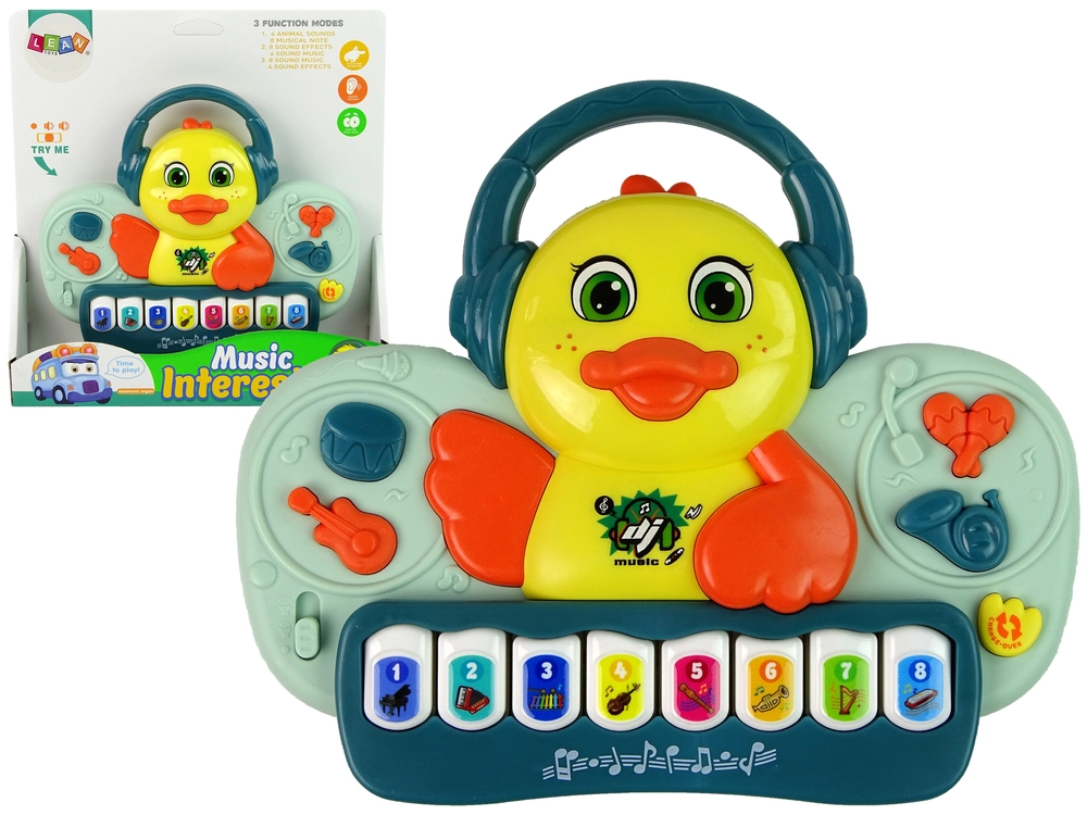 E-shop Lean Toys Interaktívny klavír pre najmenších – Kačka