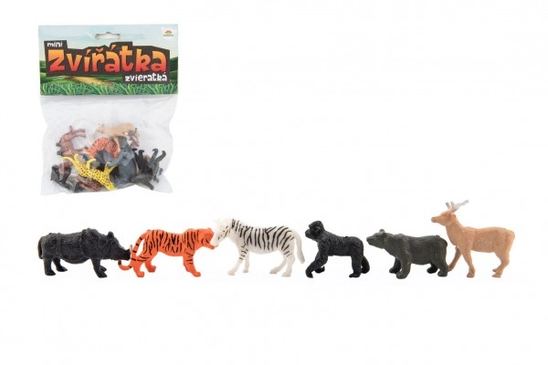 E-shop Teddies Zvířátka mini safari ZOO 5-6cm 12ks