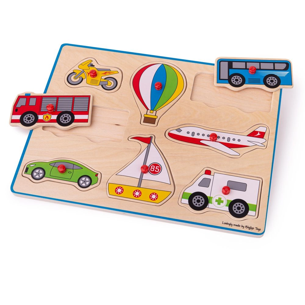 E-shop Bigjigs vkládací puzzle Dopravní prostředky