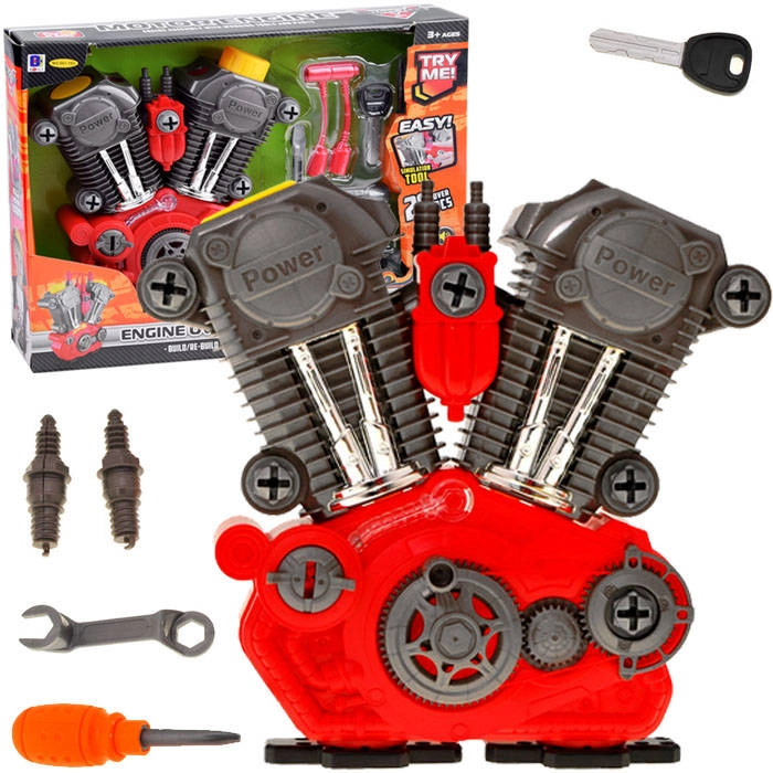 E-shop Detský montážny motor na rozoberanie so svetlom a zvukom