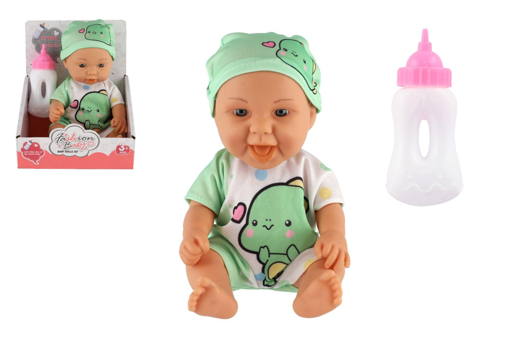 Bábika bábätko s fľaškou 26 cm