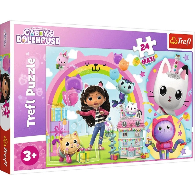 E-shop Trefl Gábinin kouzelný domek MAXI 24 dielov