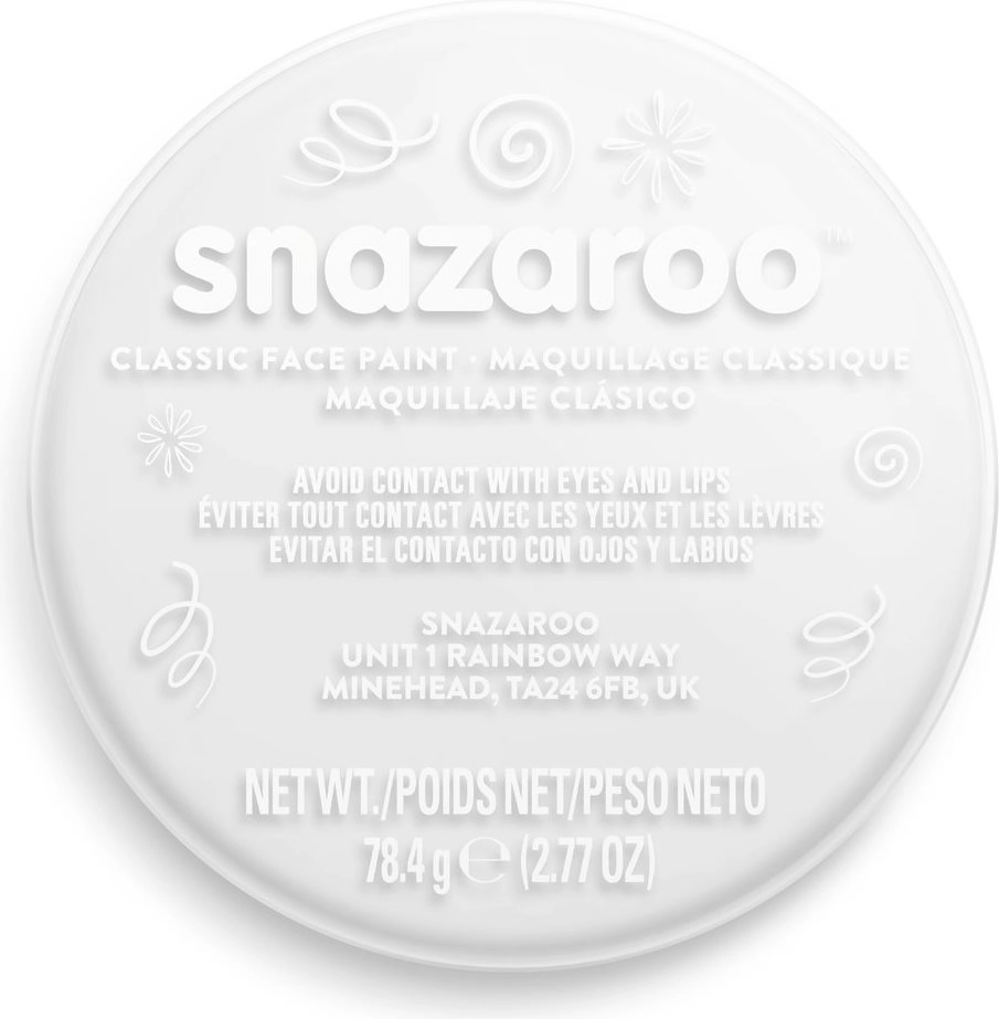 E-shop Snazaroo biela farba na tvár 75 ml
