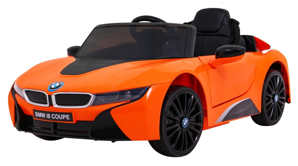 Elektrické autíčko BMW i8 oranžové