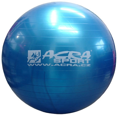 Acra overball nafukovací gymnastická lopta 65 cm modrá