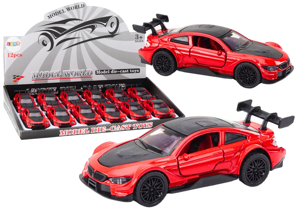 E-shop Lean Toys Športové autíčko na trecí pohon červené 1:32
