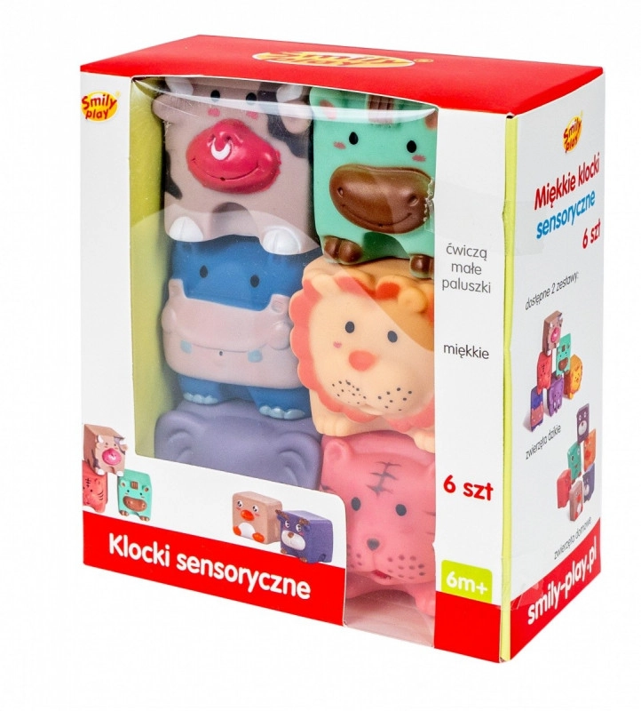 E-shop Mäkké senzorické kocky pre deti – sada 6 ks