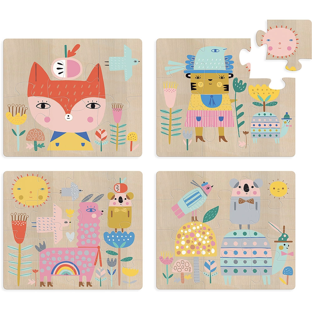 E-shop Vilac drevené puzzle Rozvíjajúci sa príbeh