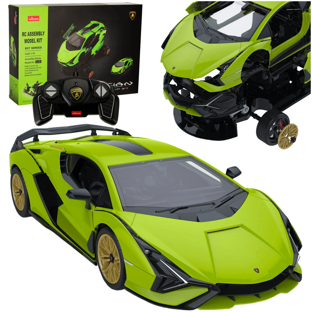 Rastar diaľkovo ovládané auto Lamborghini Sian 1:18 stavebnica