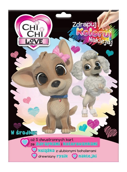 E-shop Chi Chi Love – set na vyškrabovanie, vyfarbovanie a samolepky