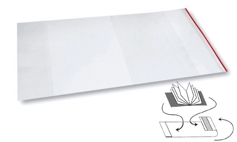E-shop Obal univerzálny 275x540 mm lesk číry samolep. prúžok