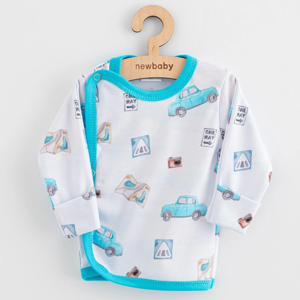 dojčenská košieľka New Baby Classic II Cars 56 (0–3 m)