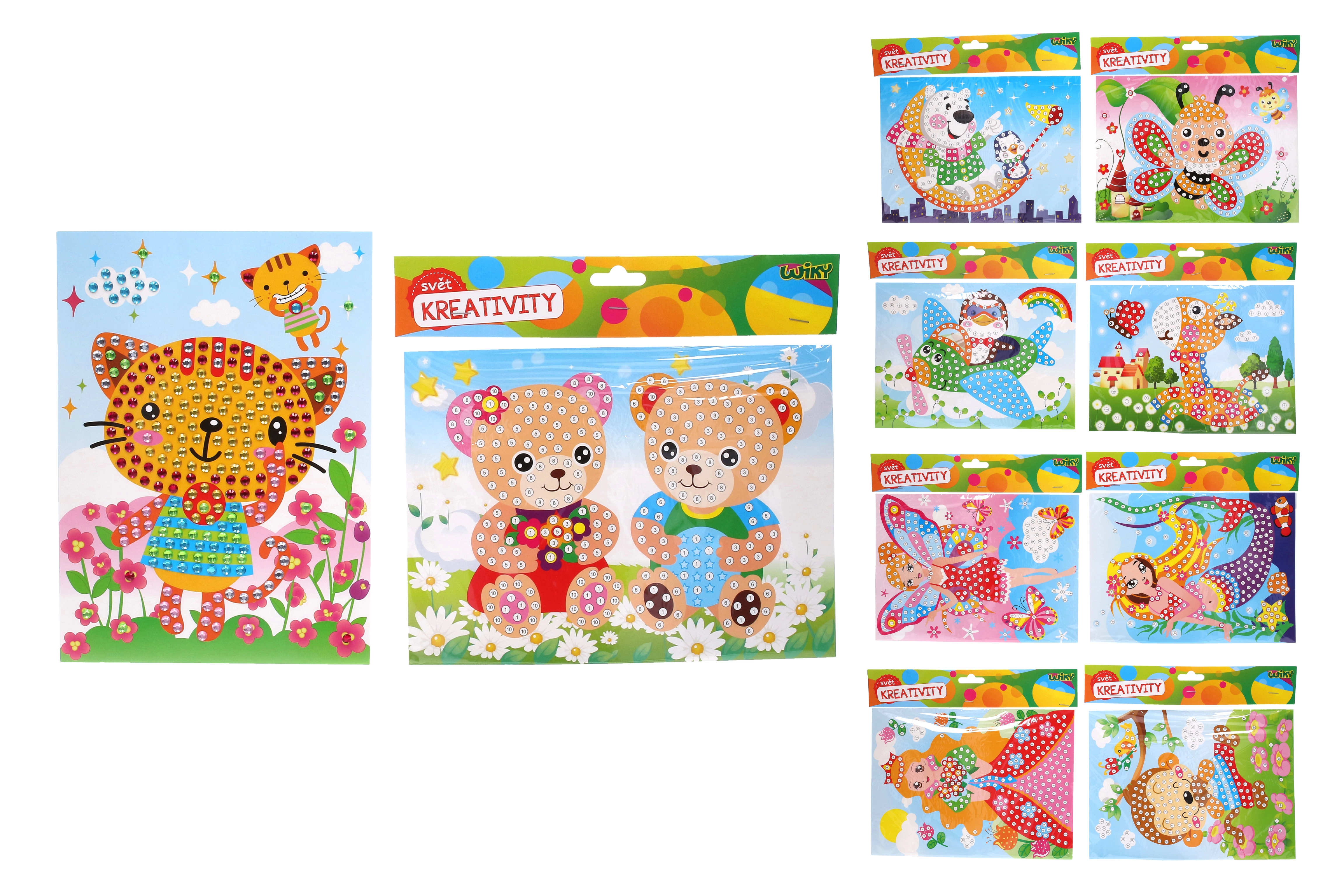 MFP 8882329 Kreativní set vánoční přání s kamínky + obálka140x230mm