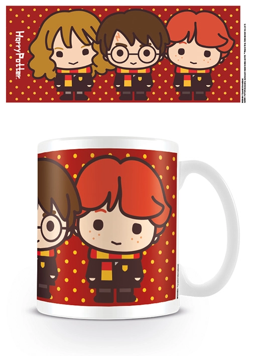 E-shop Pyramid International Hrnček Harry Potter Harry Hermiona Ron Chibi 315 ml
