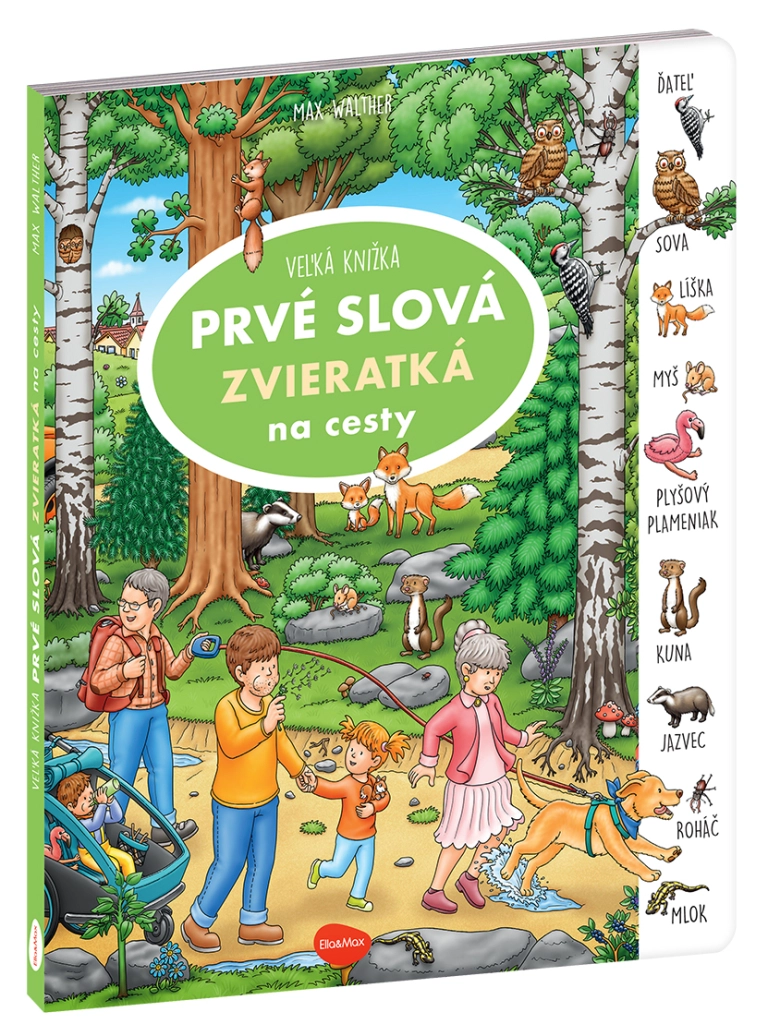 Na cesty – Veľká knižka zvieratká – Prvé slová