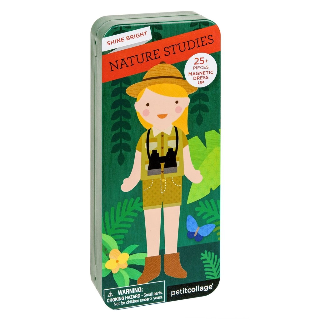 E-shop Petit Collage magnetické puzzle prírodovedkyňa 25 ks