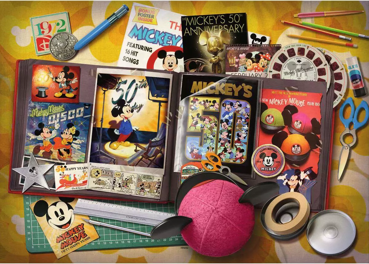 E-shop RAVENSBURGER Disney 1970 Mickeyho výročí 1000 dielov