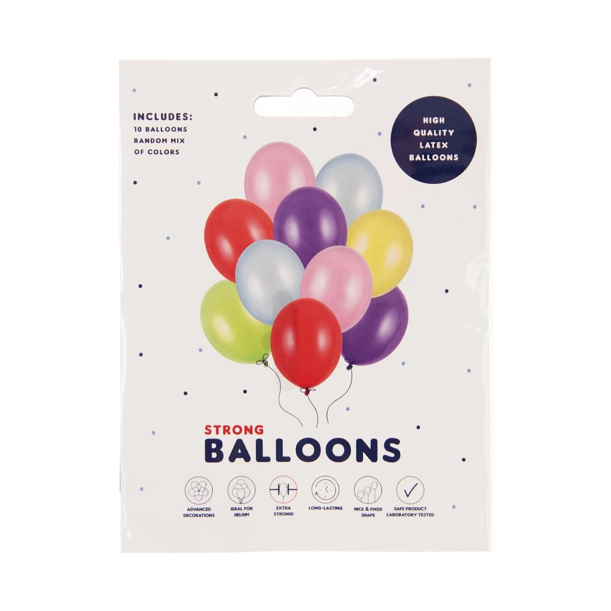 E-shop Latexové perleťové balóniky mix farieb 27 cm 10 ks
