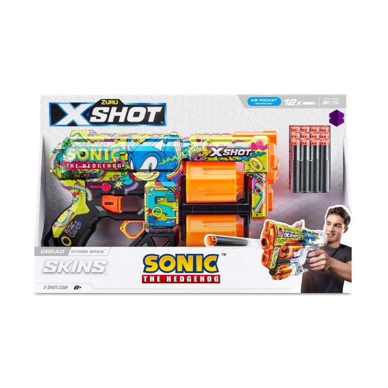 E-shop Zúru X Shot SKINS s bubnovým zásobníkom K.O. s 12 šípkami
